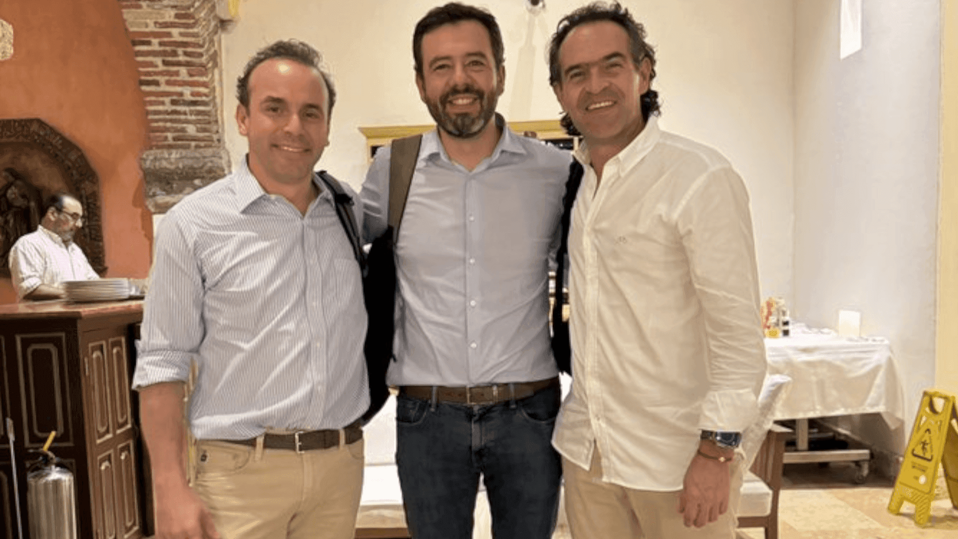 Federico Gutierrez, Carlos Fernando Galán y Alejandro Eder