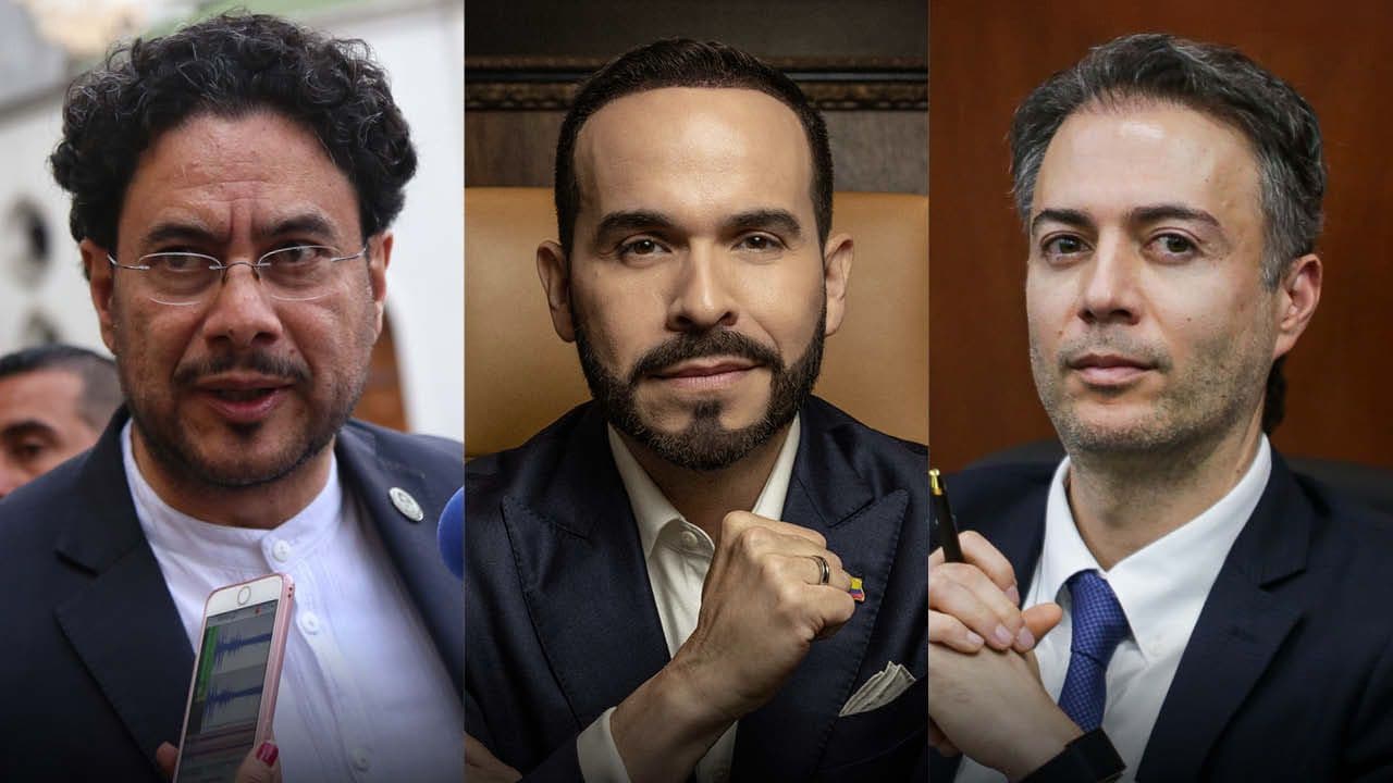 Iván Cepeda, Abelardo de la Espriela, Daniel Quintero.