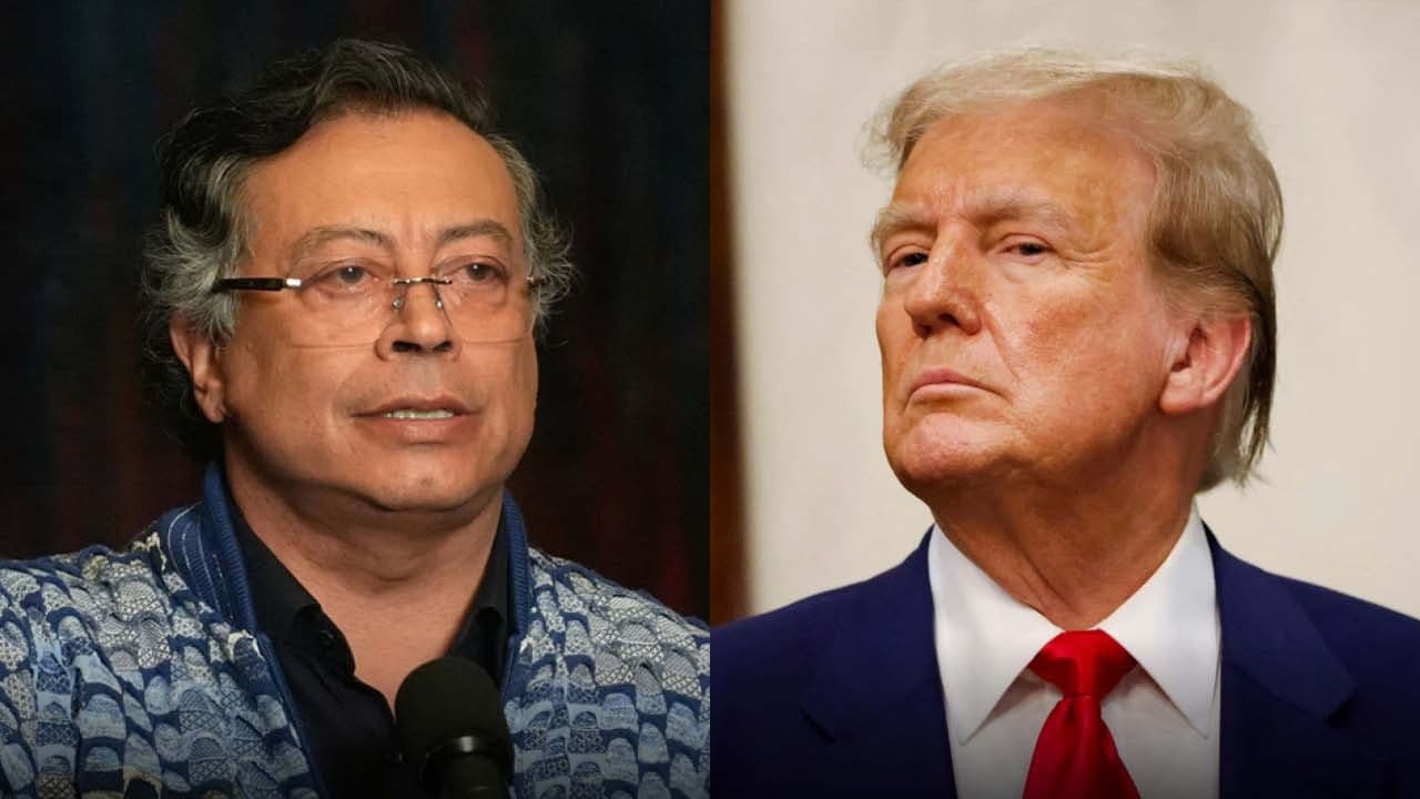 Gustavo Petro, presidente de Colombia; Donald Trump, presidente de Estados Unidos.