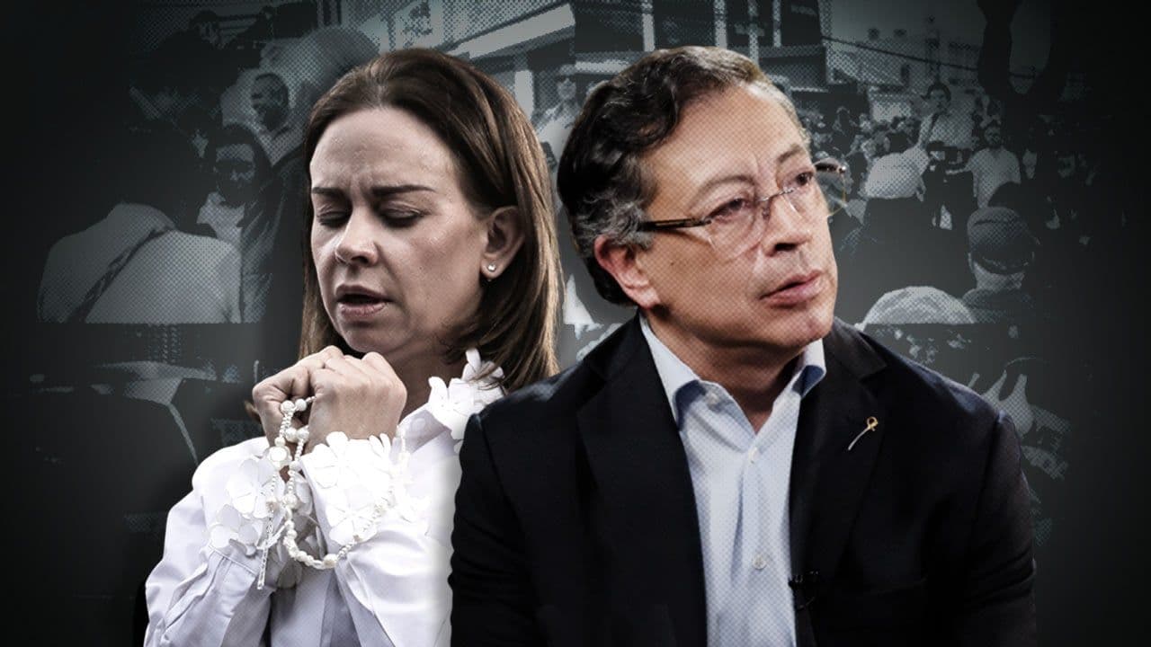 María Claudia Tarazona y Gustavo Petro María Claudia Tarazona y Gustavo Petro