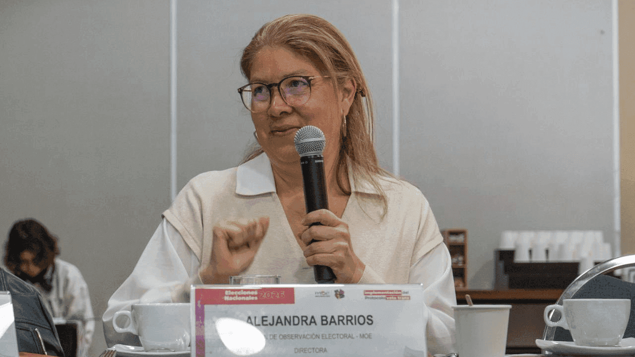 Alejandra Barrios directora de la MOE