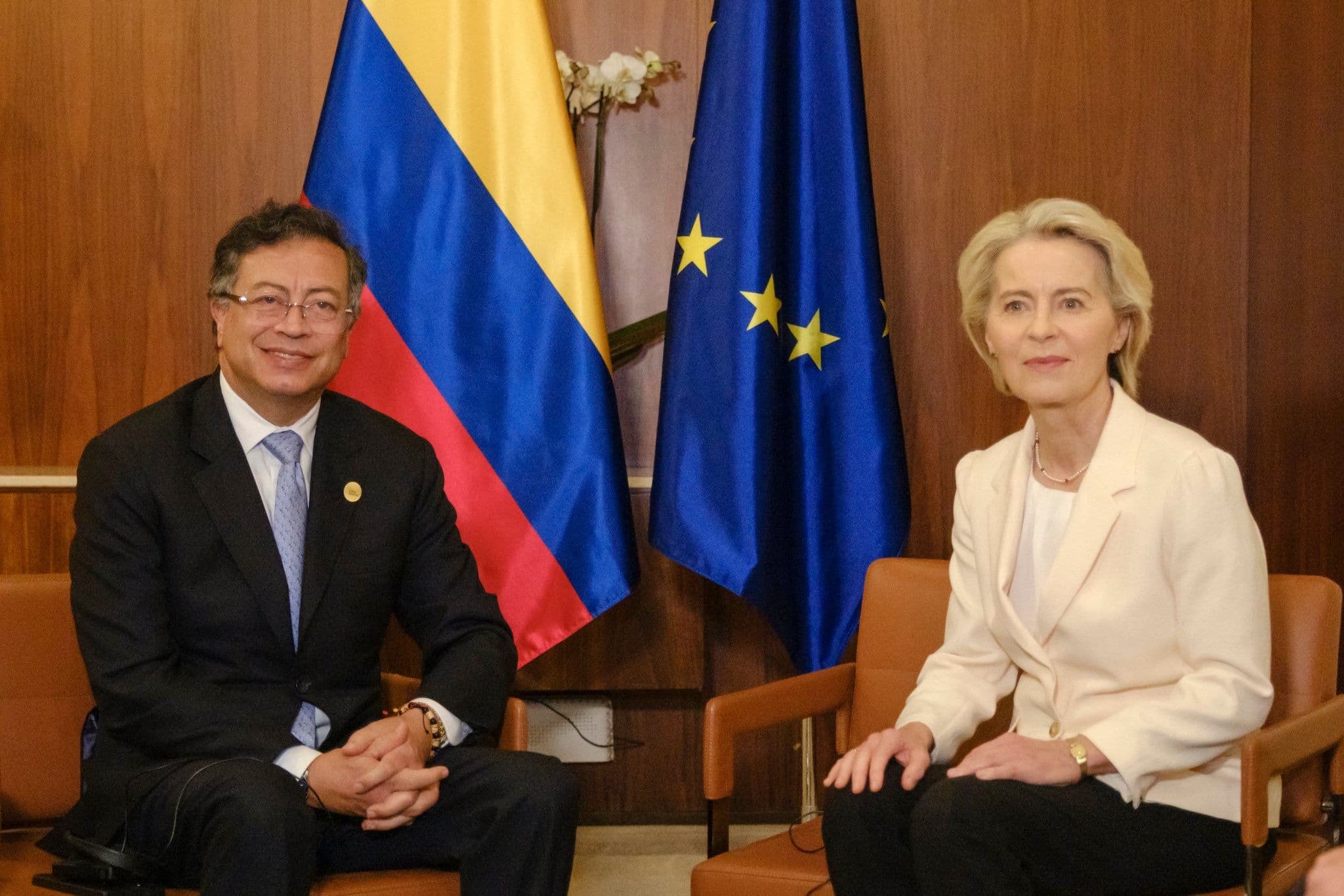 Gustavo Petro y Úrsula Von der Leyen