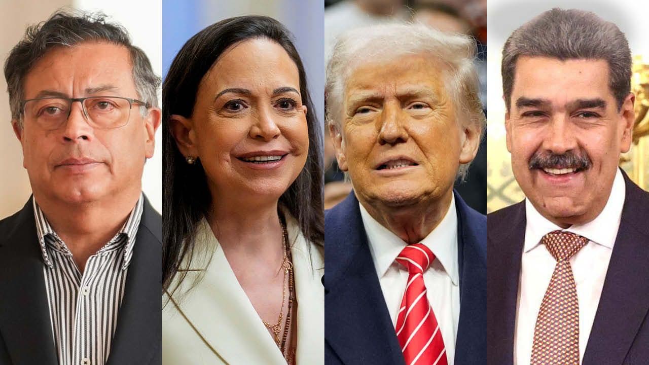 Petro, Machado, Trump, Maduro