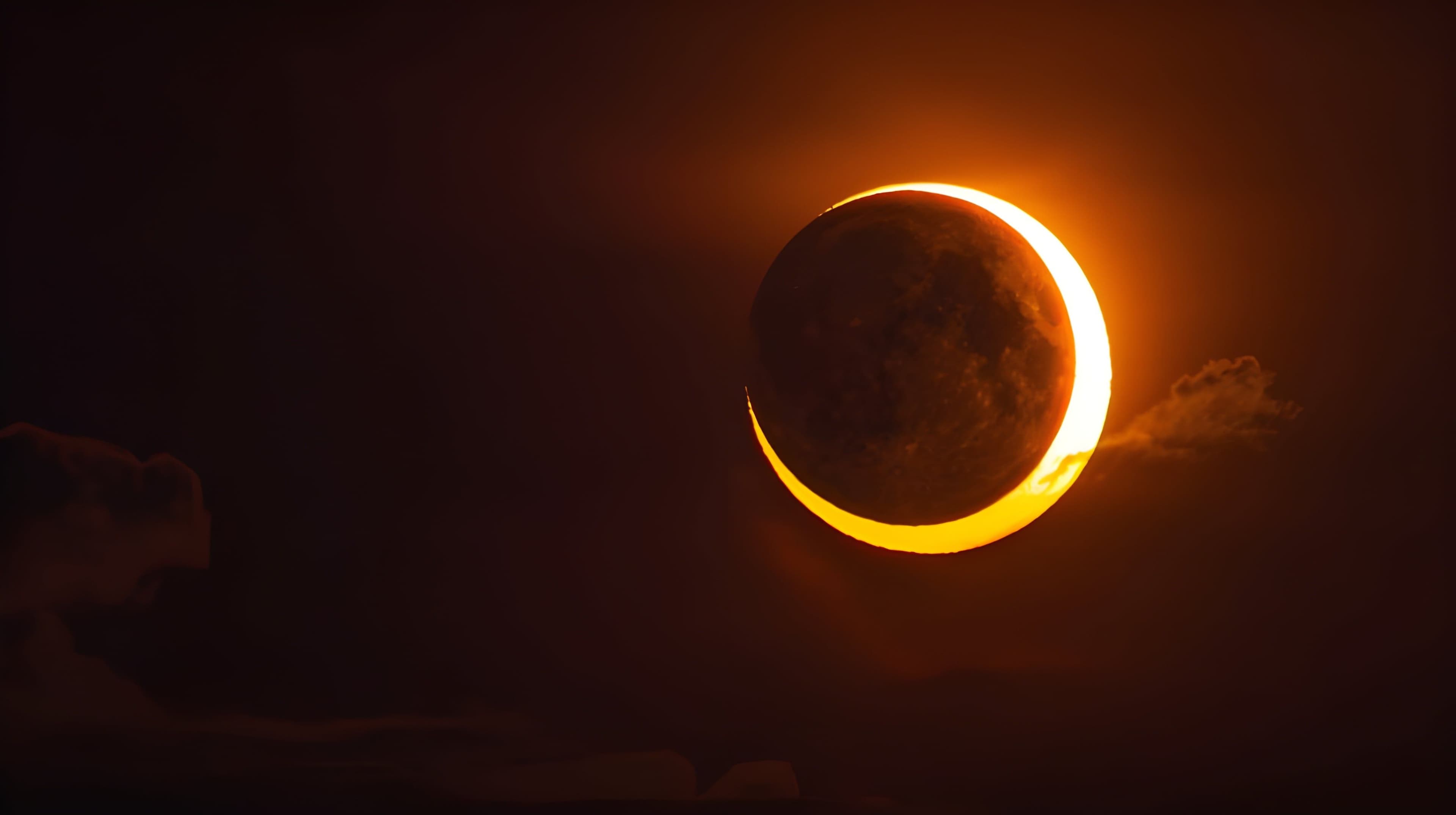 El “anillo de fuego” se forma cuando la Luna no cubre por completo al Sol durante un eclipse solar anular