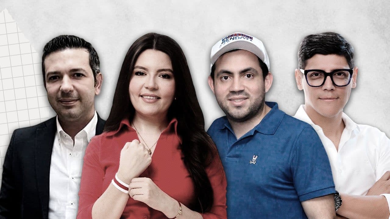 Camilo Fuentes, Jezmi Barraza, Welfran Mendoza y Jaime Santamaría.