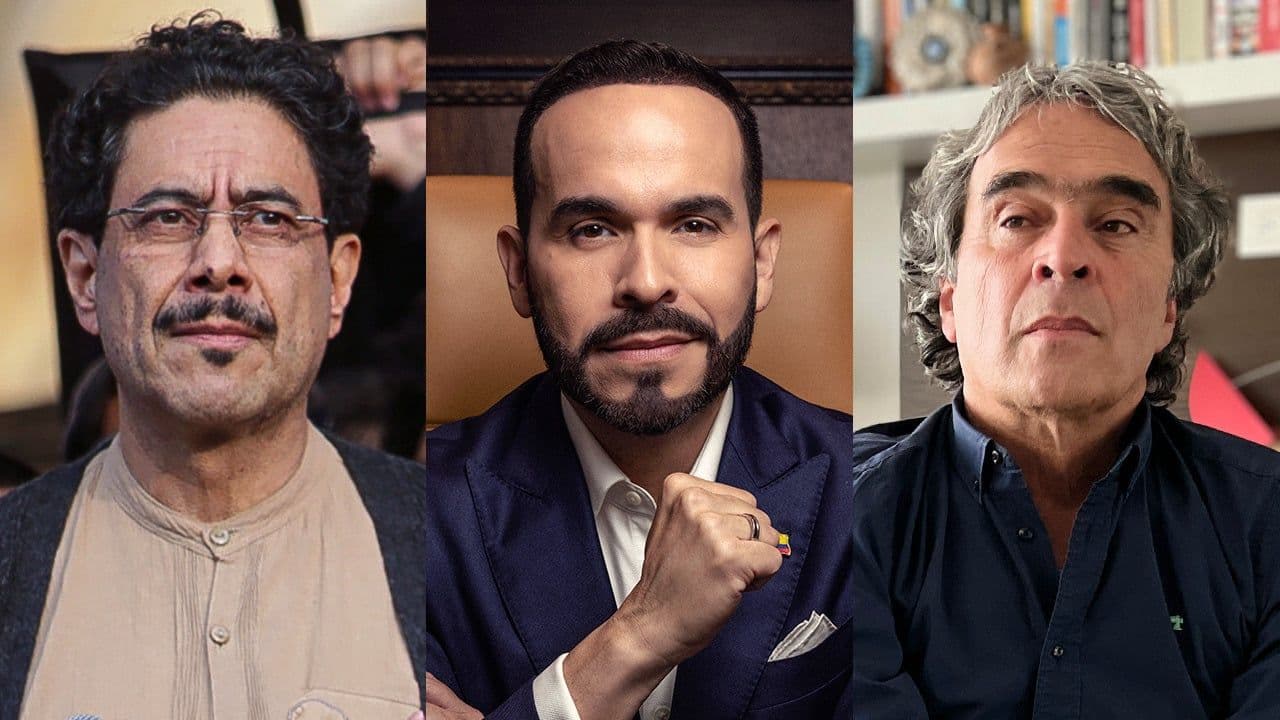 Iván Cepeda, Abelardo de la Espriella, Sergio Fajardo, candidatos a la Presidencia.