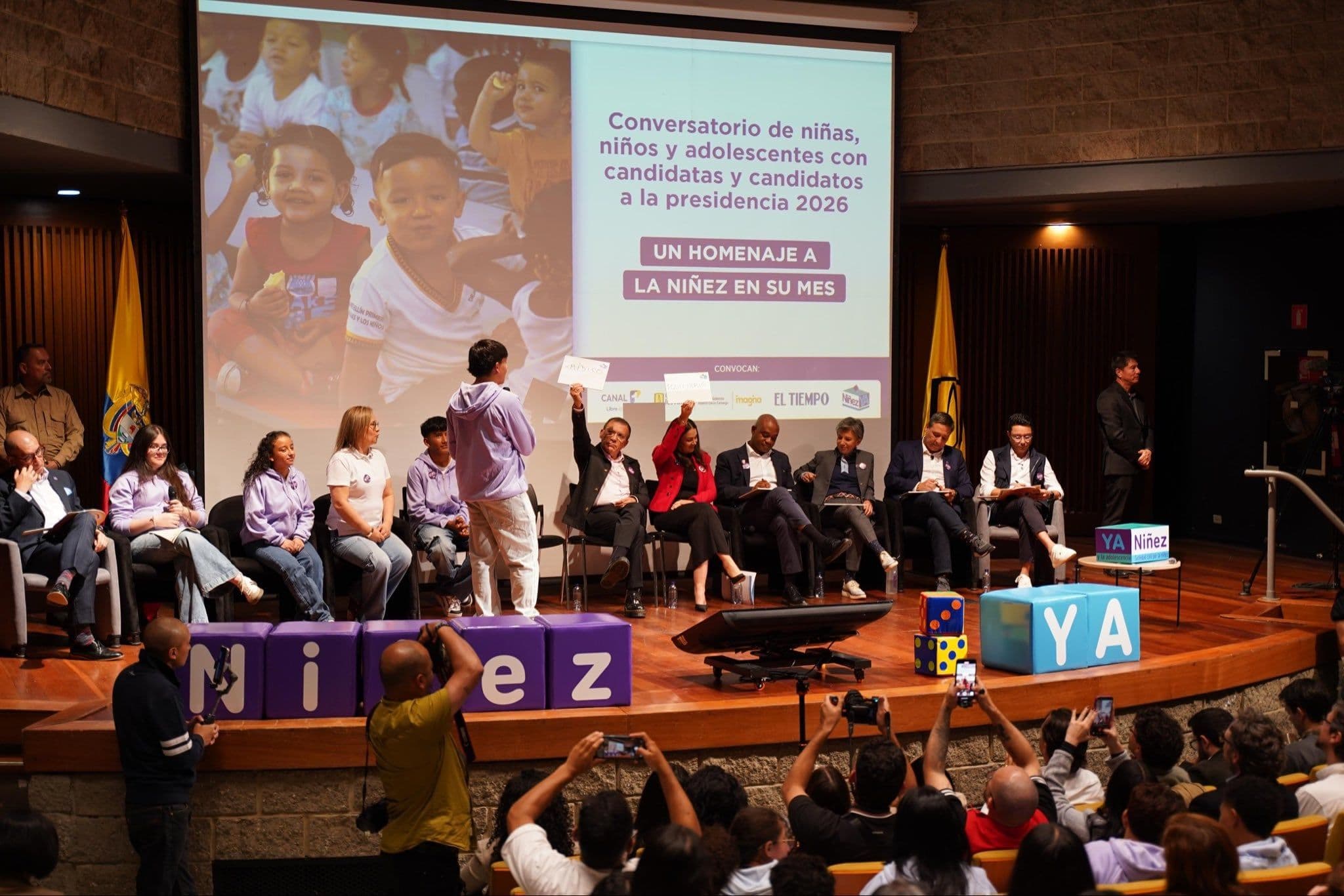 Niñas, niños y adolescentes toman la palabra y cuestionan a candidatos