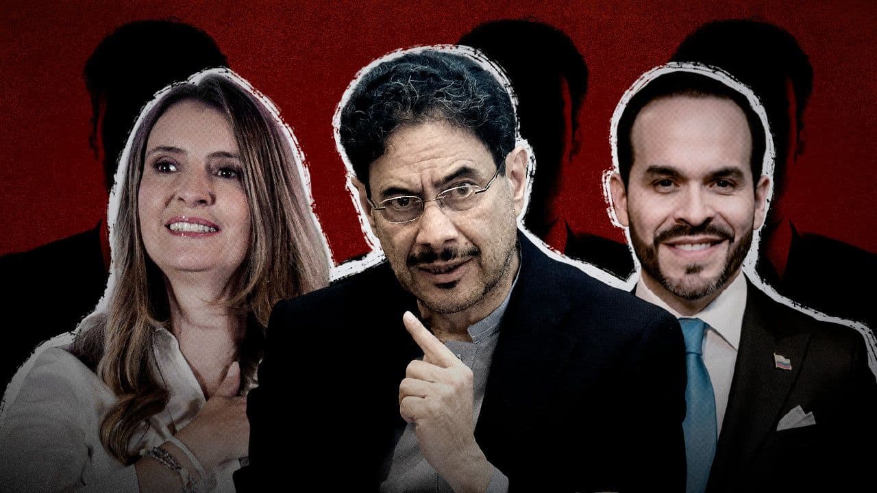 Paloma Valencia, Iván Cepeda y Abelardo de la Espriella, candidatos a la presidencia.