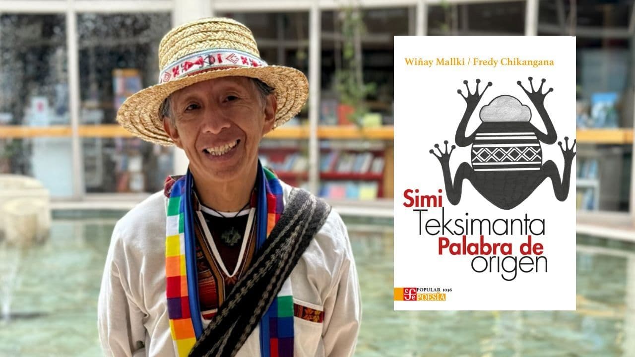 Fredy Chikangana, autor de ‘Simi Teksimanta’ o ‘Palabra de origen’ portada