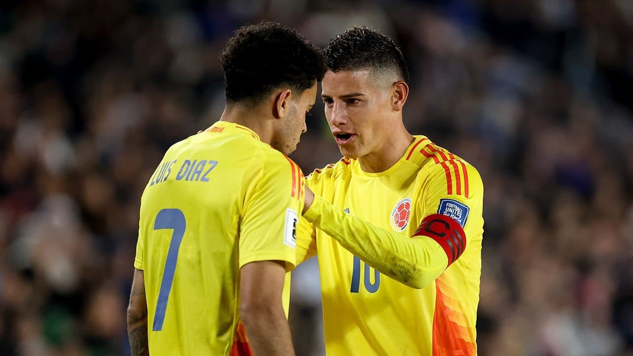 James Rodríguez y Luis Díaz.