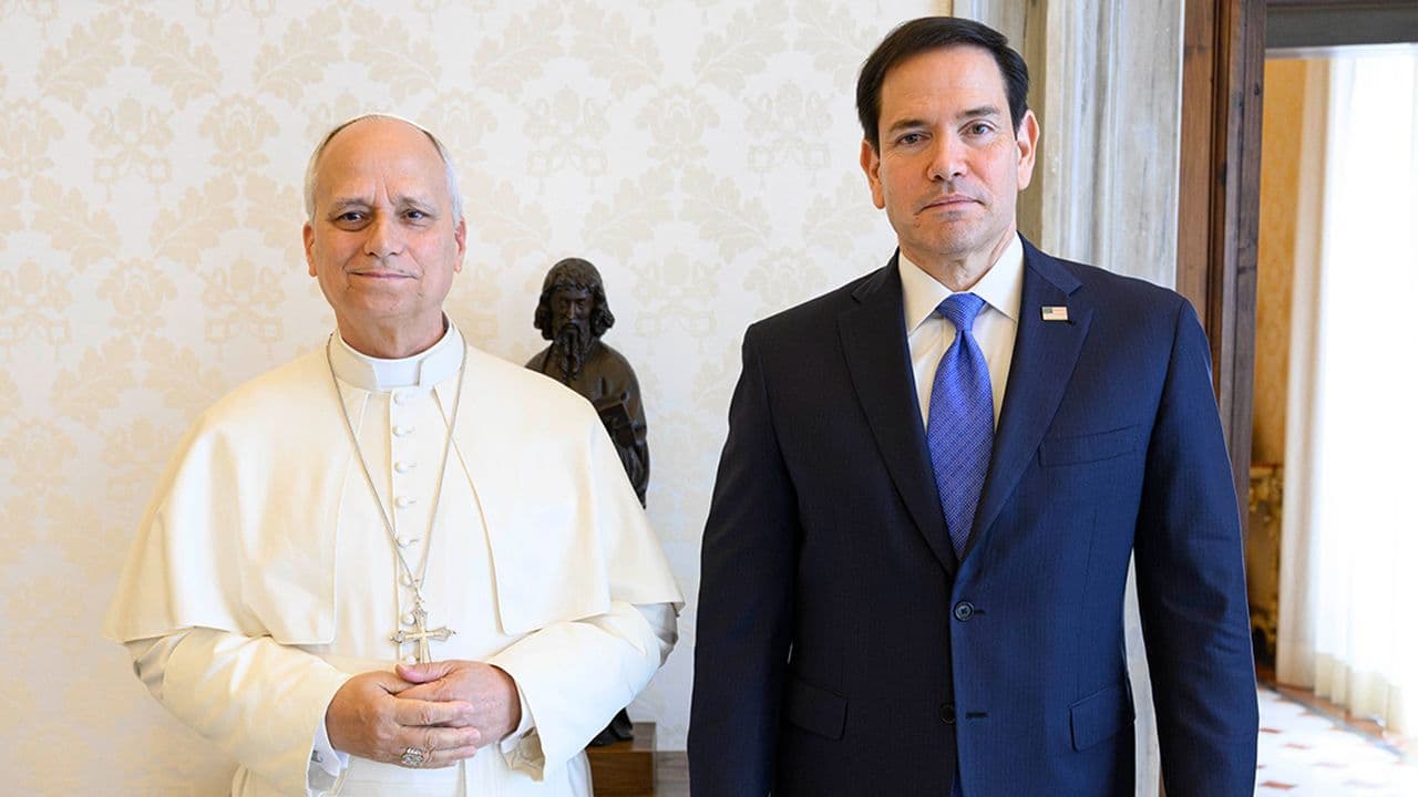 Marco Rubio, se reunió con el papa León XIV