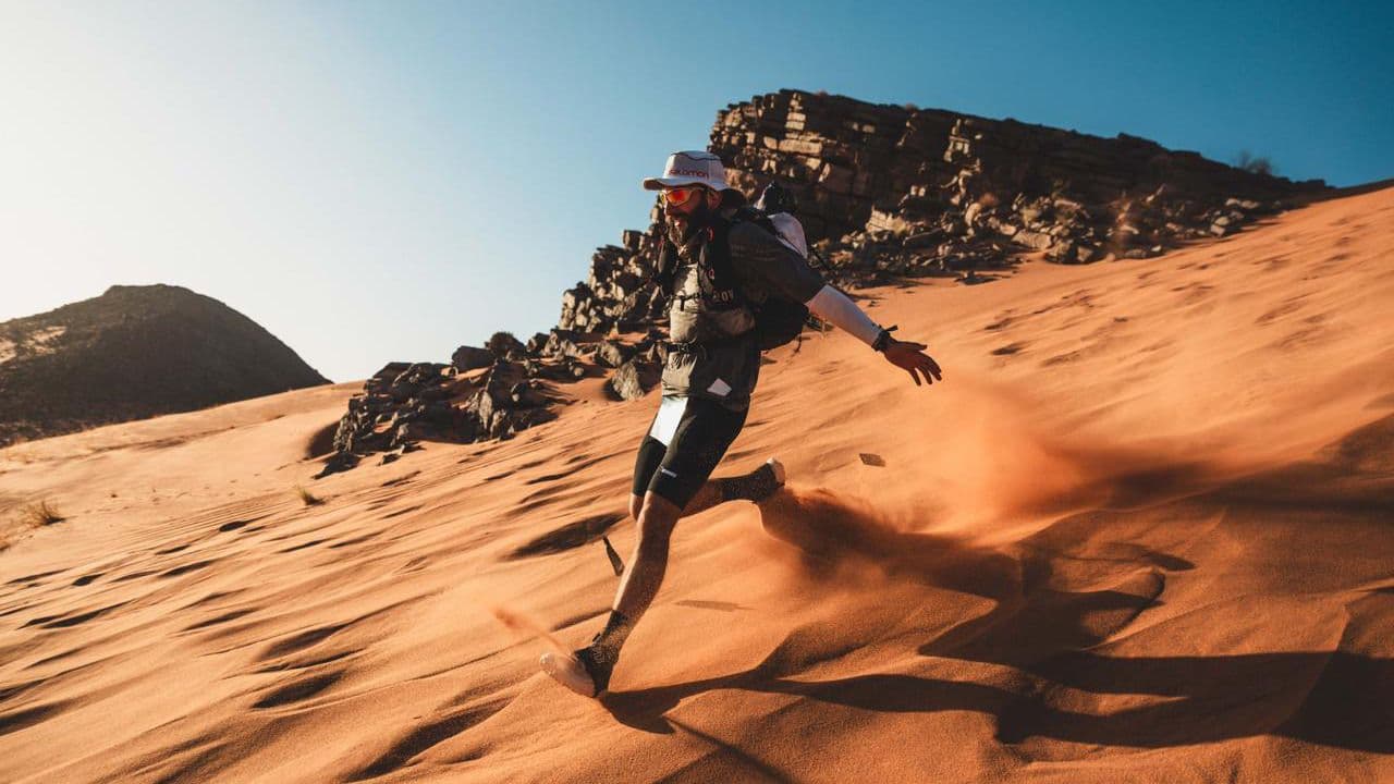 Simón Giraldo en la Maraton des Sables Simón Giraldo en la Maraton des Sables