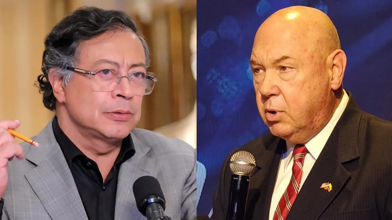El presidente Gustavo Petro y el embajador encargado de Estados Unidos, John McNamara. El presidente Gustavo Petro y el embajador encargado de Estados Unidos, John McNamara.