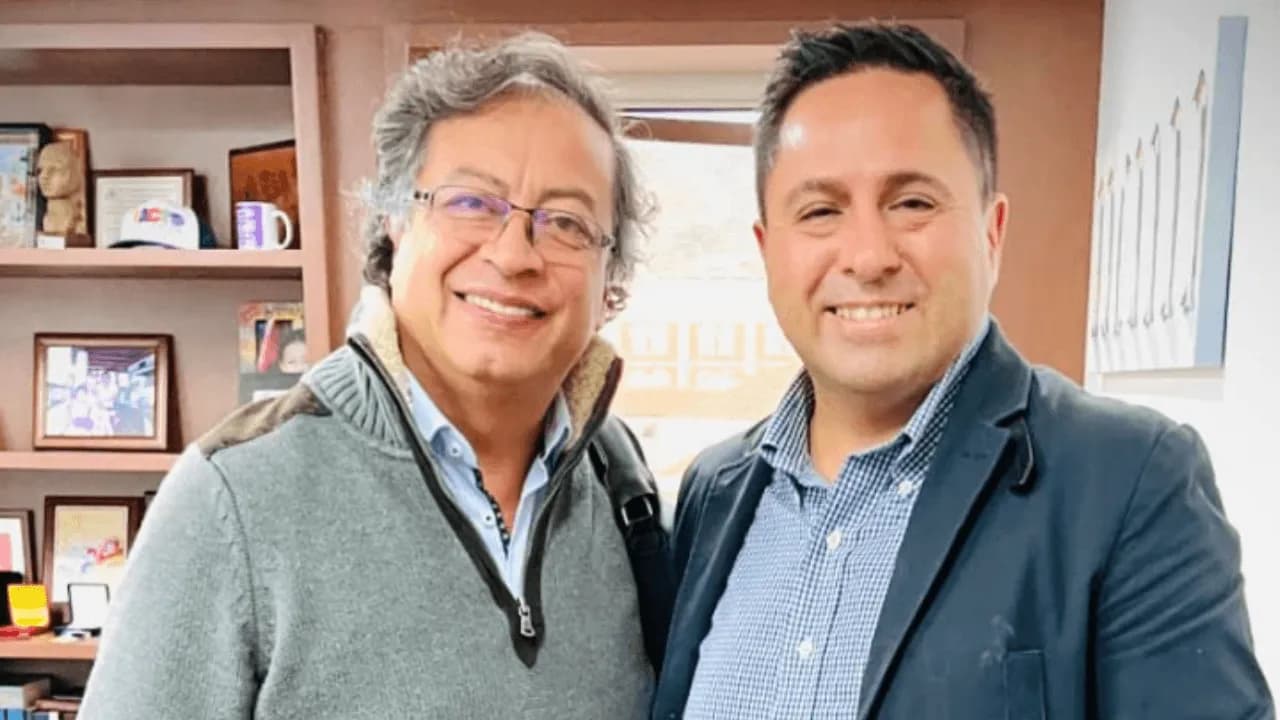 Germán Trejo y Gustavo Petro. Germán Trejo y Gustavo Petro.