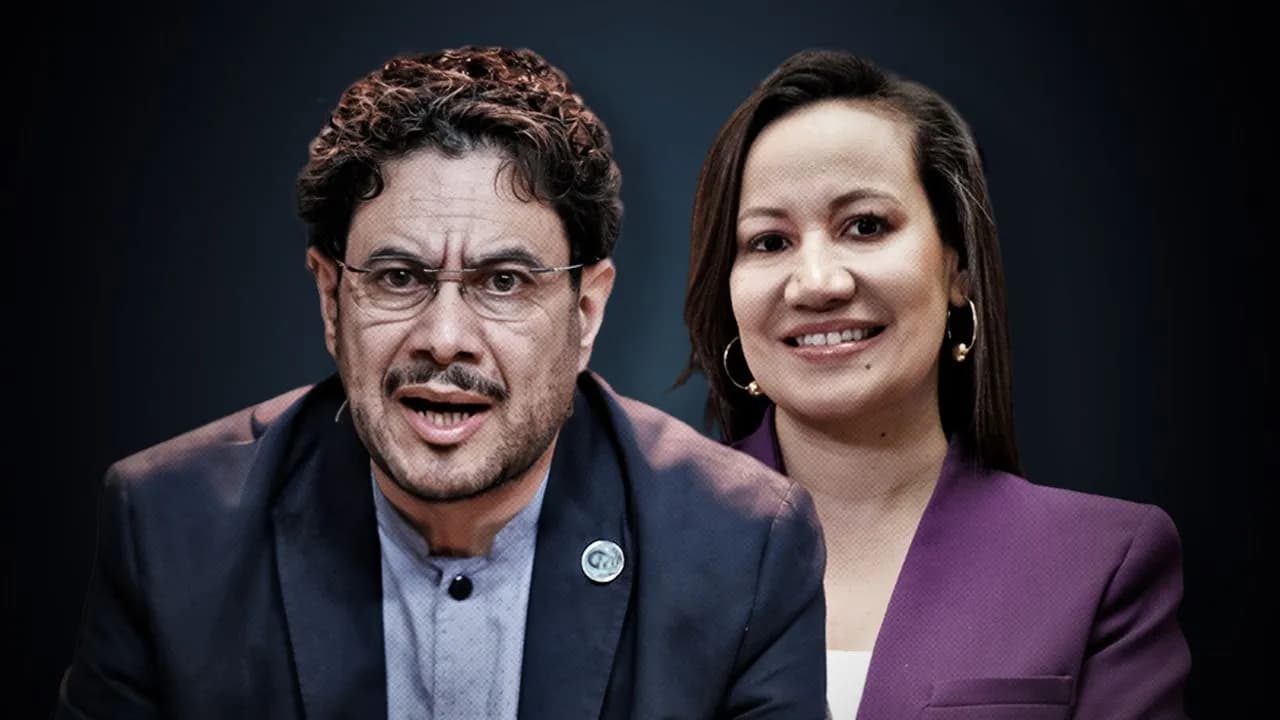 Precandidato Iván Cepeda y Carolina Corcho Precandidato Iván Cepeda y Carolina Corcho