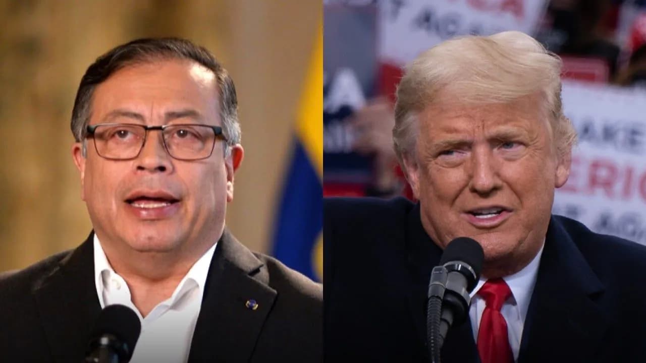 Petro y Donald Trump sobre bombardeos Petro y Donald Trump sobre bombardeos