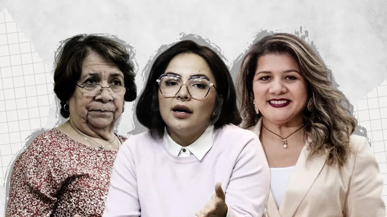 Aída Avella, Jennifer Pedraza y Lorena Ríos. Aída Avella, Jennifer Pedraza y Lorena Ríos.
